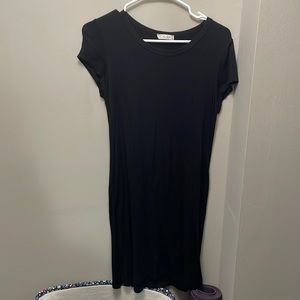 Black T-shirt dress